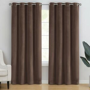 Better Homes and Gardens Chocolate Brown Solid Drapes with Grommets